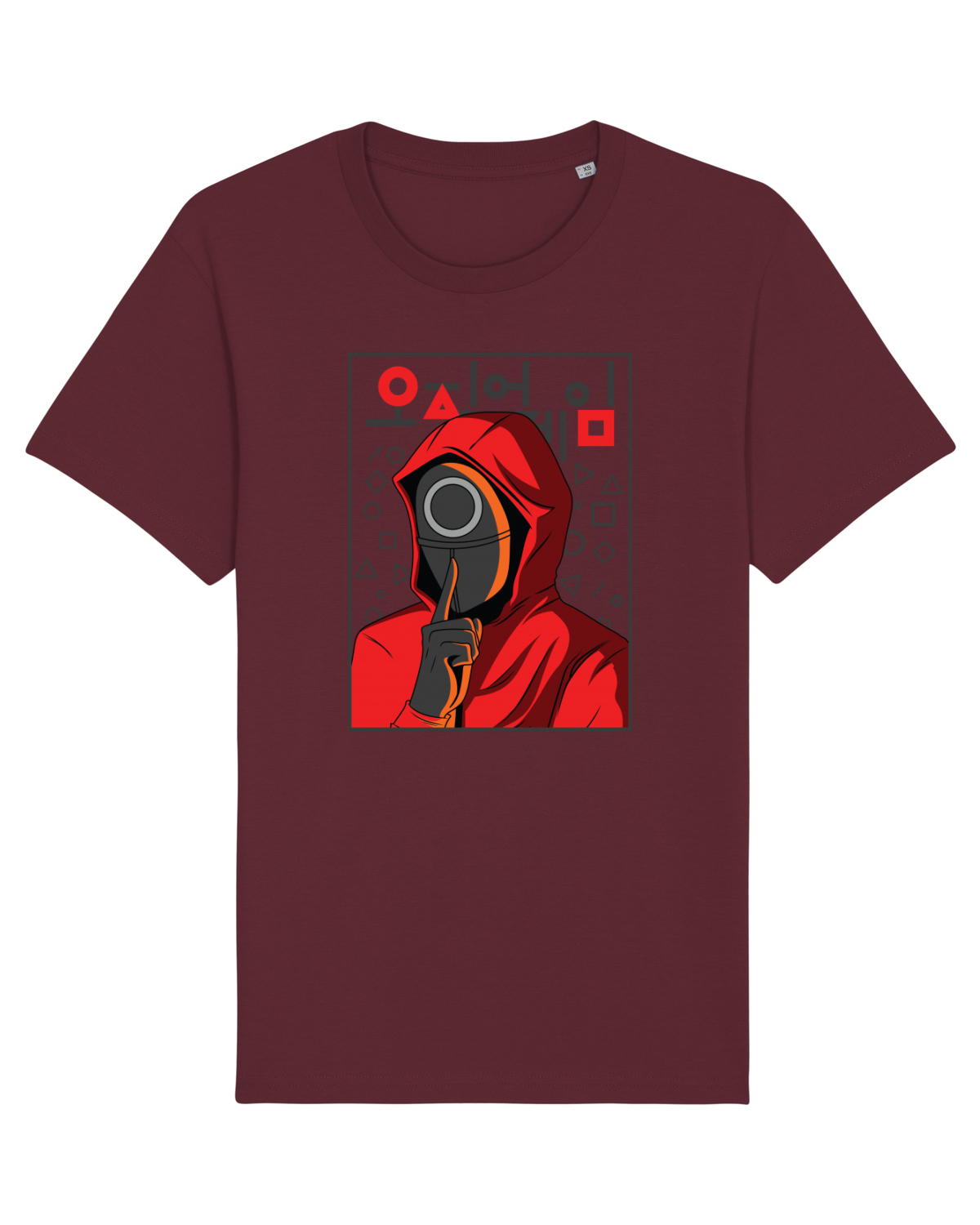 Tricou mânecă scurtă Unisex Rocker Burgundy