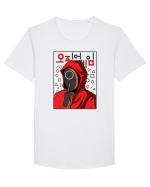 Guardian Squid Game Shhh Tricou mânecă scurtă guler larg Bărbat Skater