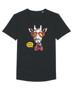 Girafă Hipster Tricou mânecă scurtă guler larg Bărbat Skater