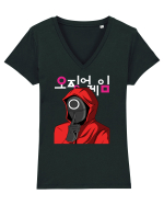 Guardian Circle Shhhh Tricou mânecă scurtă guler V Damă Evoker