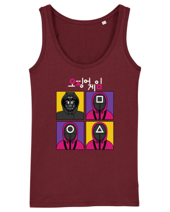 Front Man Squid Game Guardians Burgundy