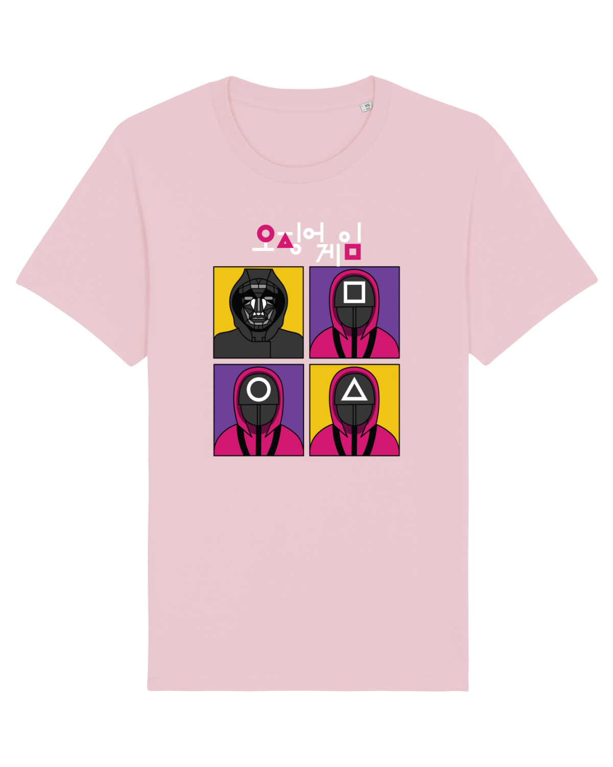 Tricou mânecă scurtă Unisex Rocker Cotton Pink