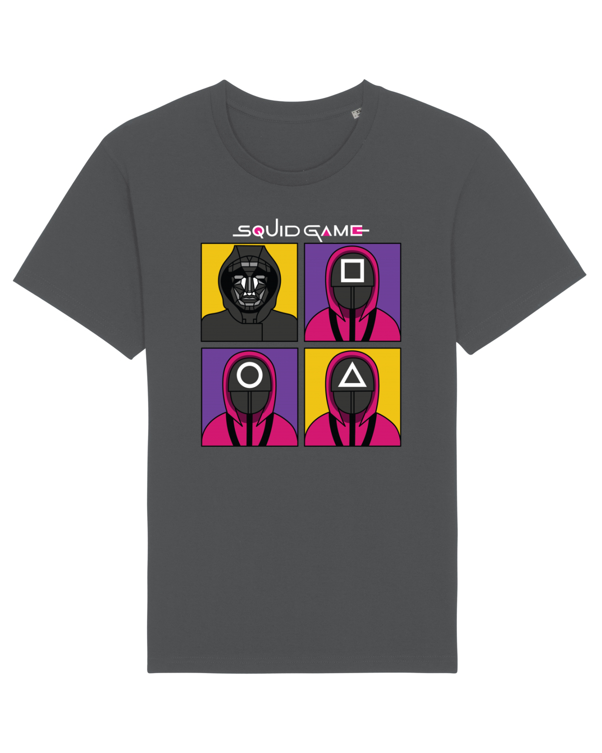 Tricou mânecă scurtă Unisex Rocker Anthracite