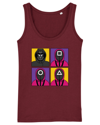 Front Man Squid Game Guardians Burgundy