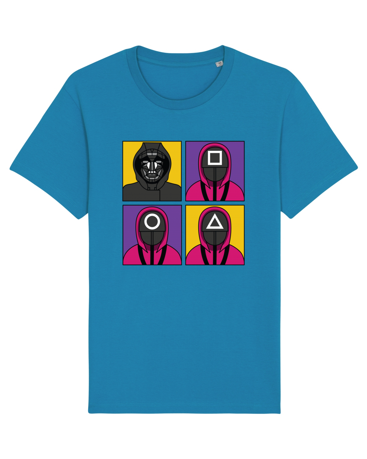 Tricou mânecă scurtă Unisex Rocker Azur
