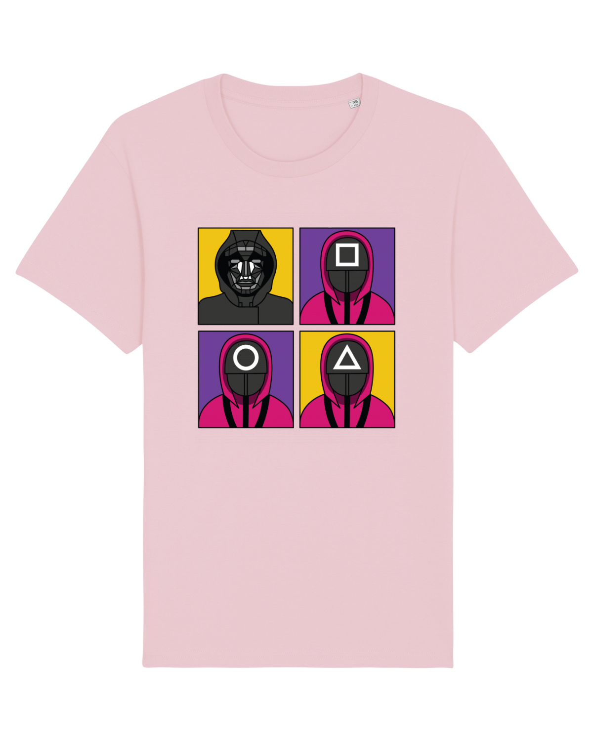 Tricou mânecă scurtă Unisex Rocker Cotton Pink