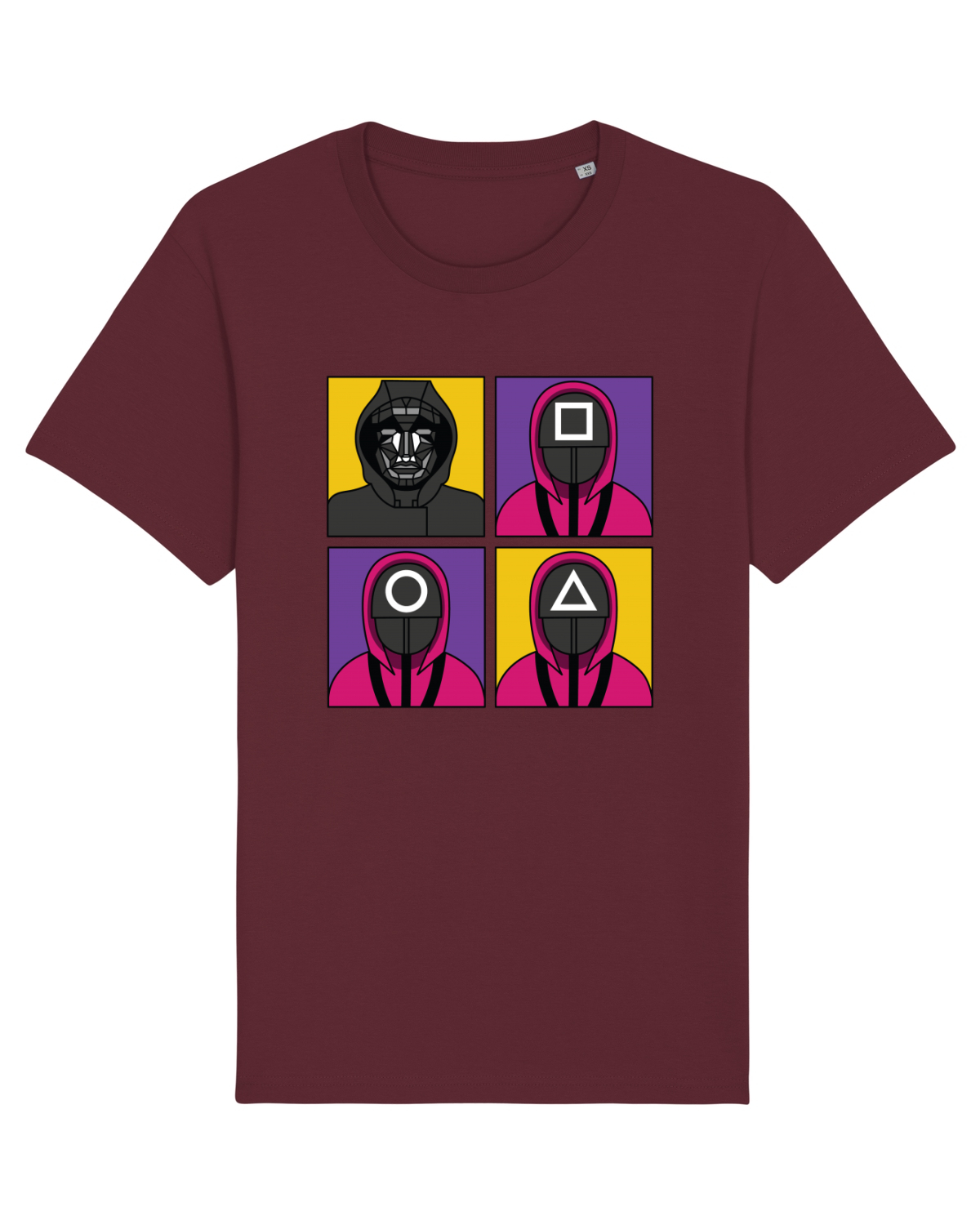 Tricou mânecă scurtă Unisex Rocker Burgundy
