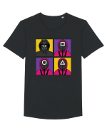 Front Man Squid Game Guardians Tricou mânecă scurtă guler larg Bărbat Skater