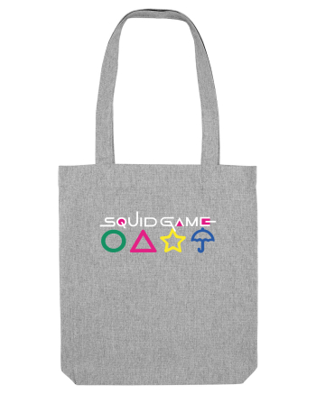 Circle Triangle Star and Umbrella Squid Game Heather Grey