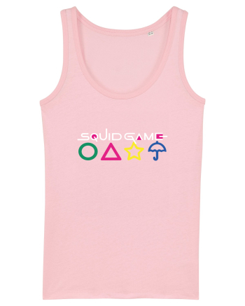 Circle Triangle Star and Umbrella Squid Game Cotton Pink