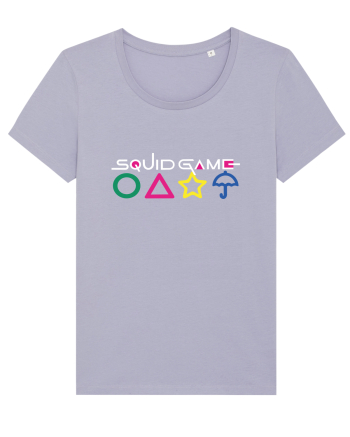 Circle Triangle Star and Umbrella Squid Game Lavender