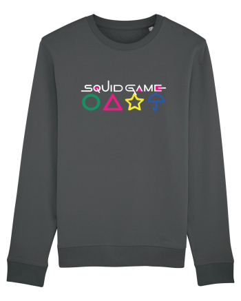 Circle Triangle Star and Umbrella Squid Game Anthracite