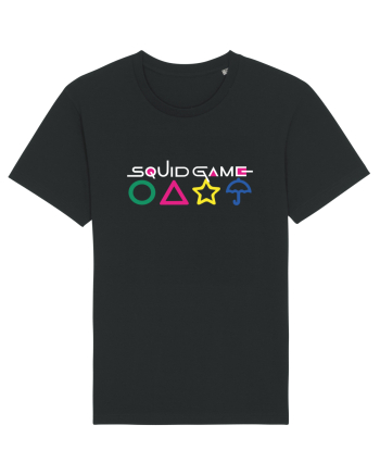 Circle Triangle Star and Umbrella Squid Game Black