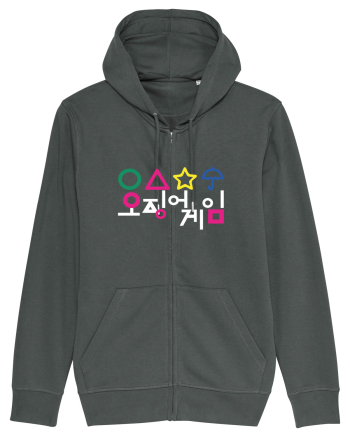 Circle Triangle Star and Umbrella Squid Game Corean Anthracite