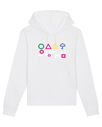 Circle Triangle Star and Umbrella Squid Game Corean White