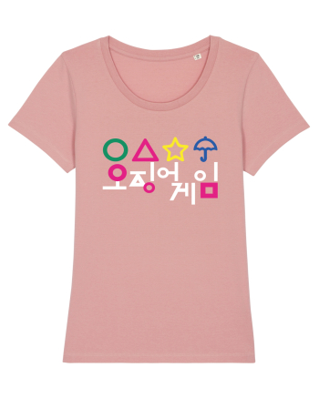 Circle Triangle Star and Umbrella Squid Game Corean Canyon Pink
