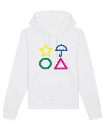 Circle Triangle Star and Umbrella Squid Game White