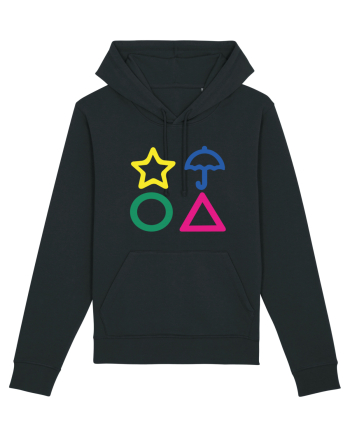 Circle Triangle Star and Umbrella Squid Game Black
