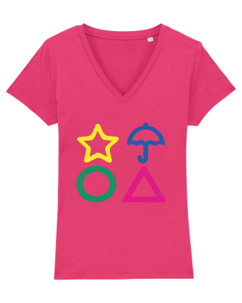Circle Triangle Star and Umbrella Squid Game Raspberry