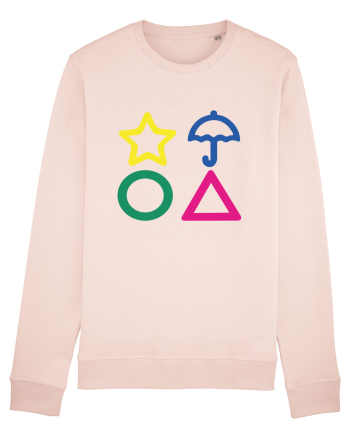 Circle Triangle Star and Umbrella Squid Game Candy Pink