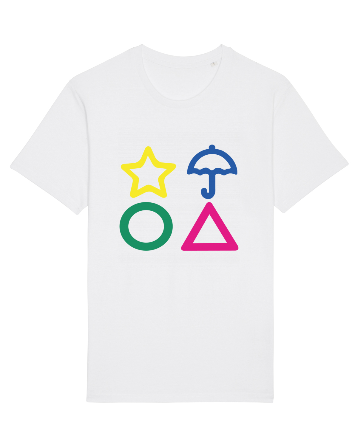 Tricou mânecă scurtă Unisex Rocker White