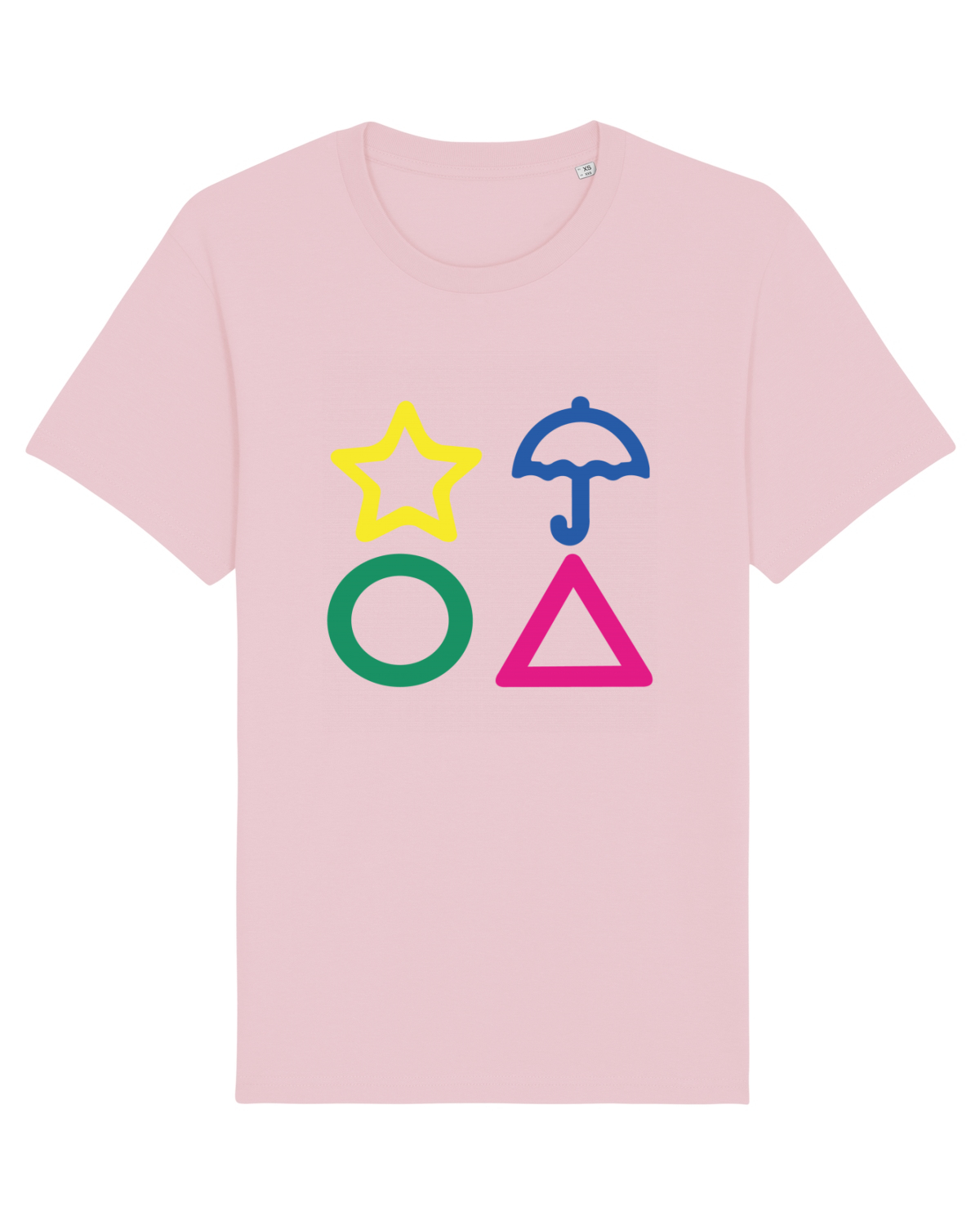 Tricou mânecă scurtă Unisex Rocker Cotton Pink