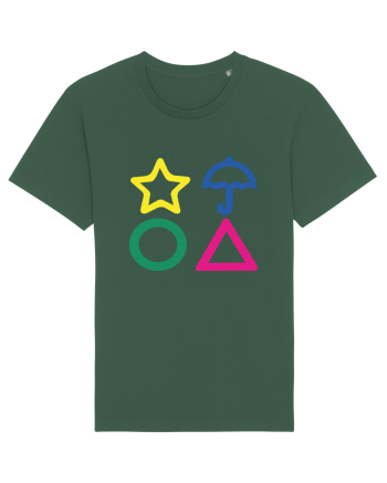 Circle Triangle Star and Umbrella Squid Game Bottle Green