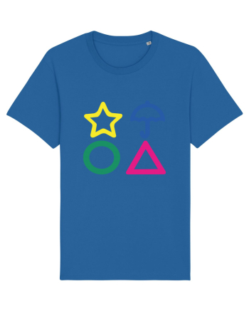 Circle Triangle Star and Umbrella Squid Game Royal Blue