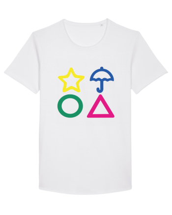 Circle Triangle Star and Umbrella Squid Game White