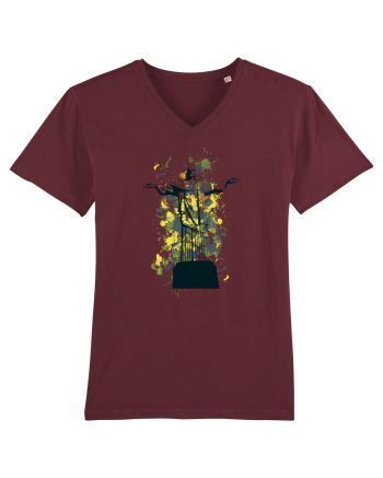 Jesus Abstract Burgundy