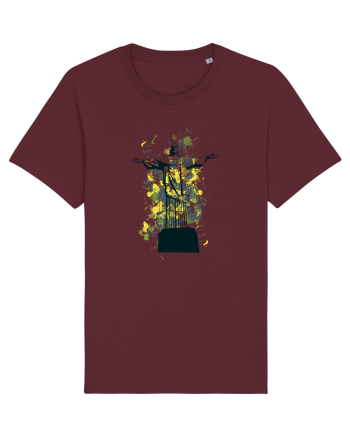 Jesus Abstract Burgundy