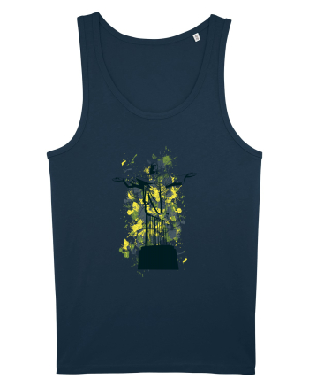 Jesus Abstract Navy