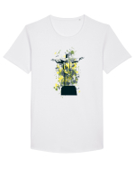 Jesus Abstract Tricou mânecă scurtă guler larg Bărbat Skater