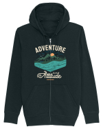 Adventure is an attitude - culori inchise Hanorac cu fermoar Unisex Connector