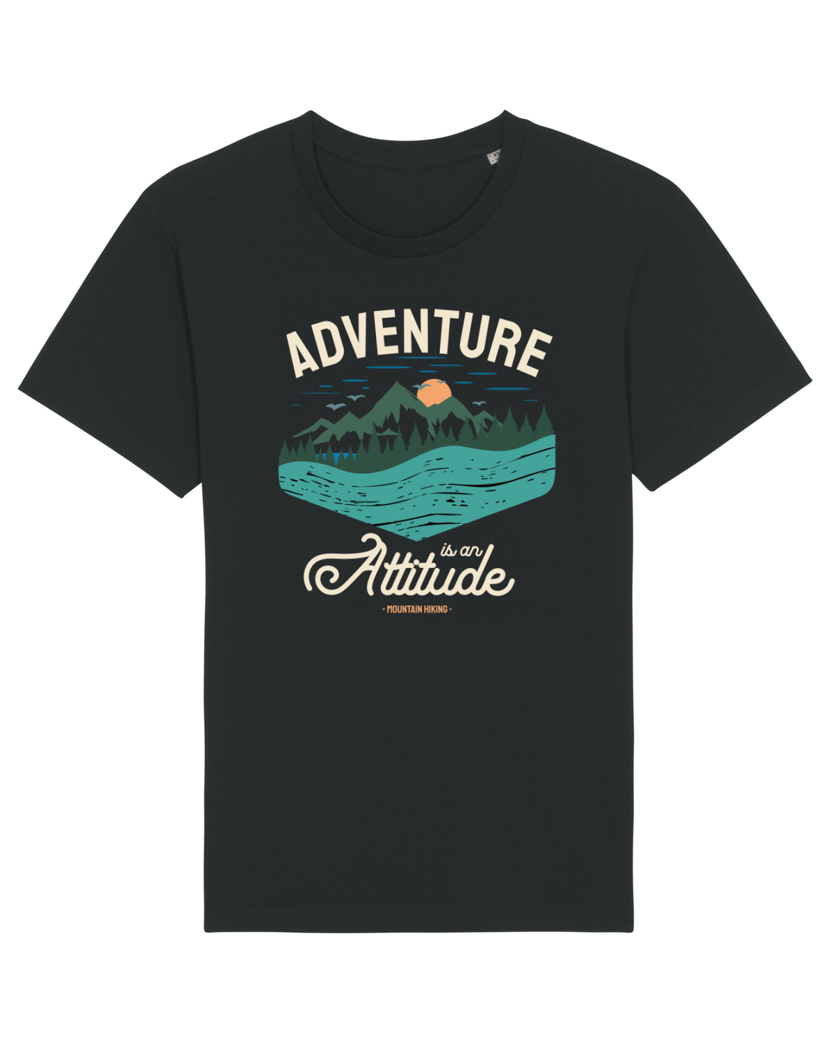 Tricou mânecă scurtă Unisex Rocker Black