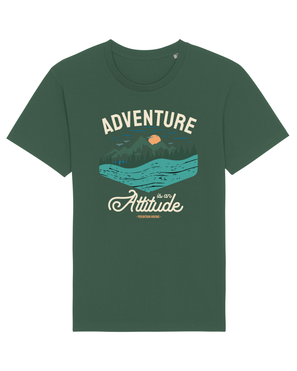 Tricou mânecă scurtă Unisex Rocker Bottle Green