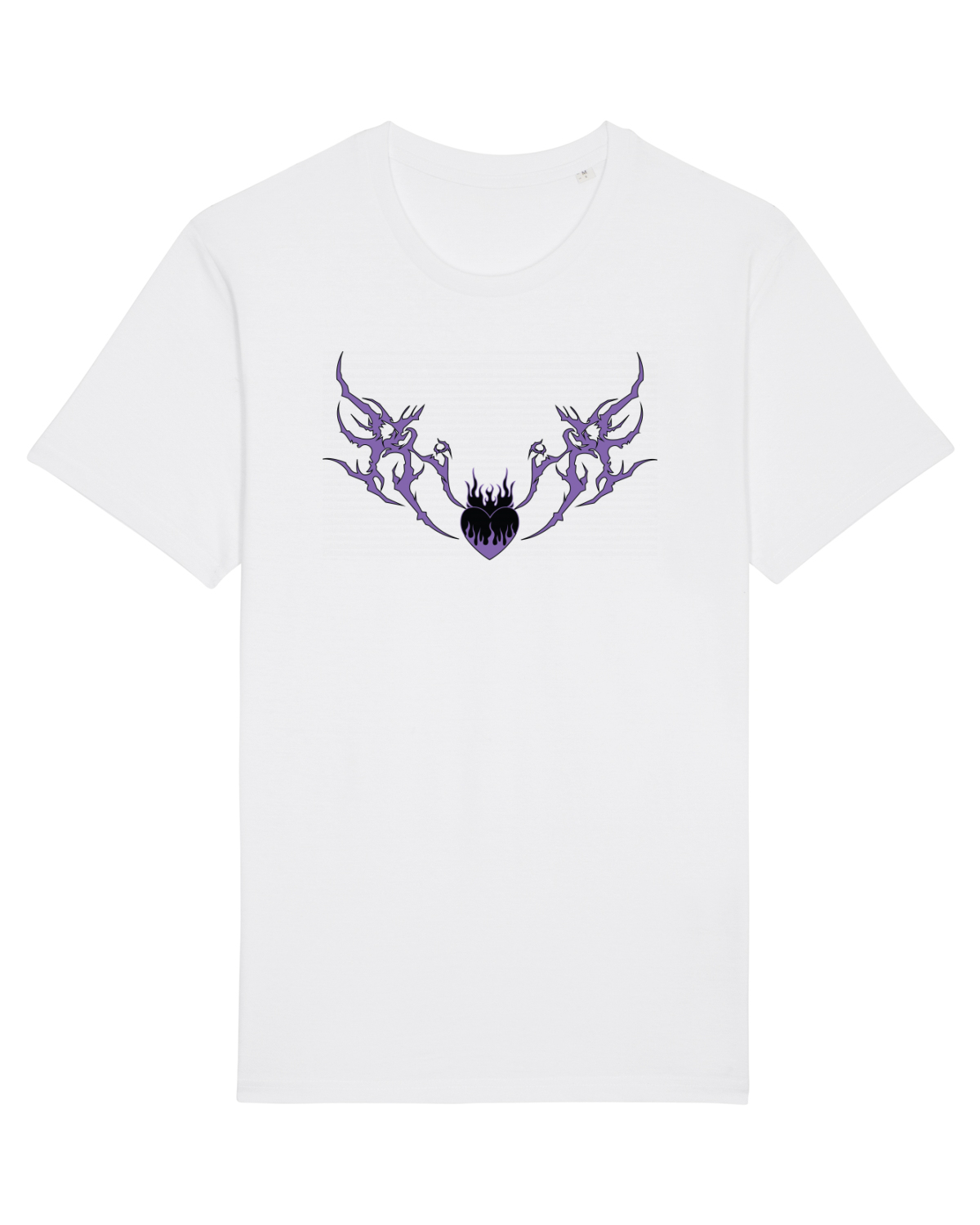 Tricou mânecă scurtă Unisex Rocker White