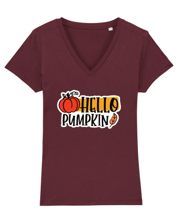 Hello Pumpkin Burgundy