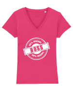 Boss Original Tricou mânecă scurtă guler V Damă Evoker