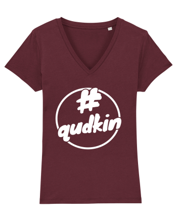 Qudkin Logo pentru fani Burgundy