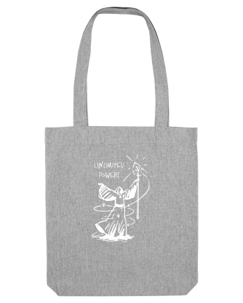 Cool Wizard Doing Magic - Unlimited Power! Heather Grey