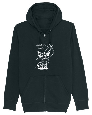 Cool Wizard Doing Magic - Unlimited Power! Black