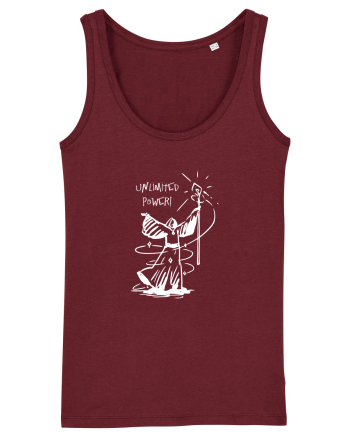Cool Wizard Doing Magic - Unlimited Power! Burgundy
