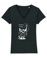 Cool Wizard Doing Magic - Unlimited Power! Tricou mânecă scurtă guler V Damă Evoker