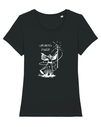 Cool Wizard Doing Magic - Unlimited Power! Black