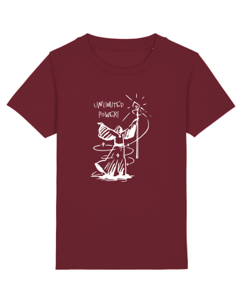 Cool Wizard Doing Magic - Unlimited Power! Burgundy