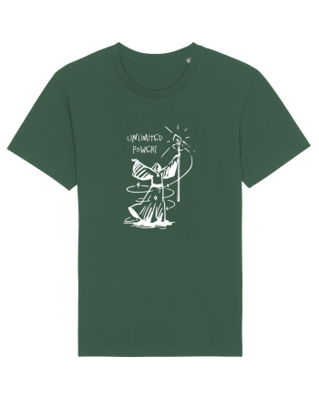 Cool Wizard Doing Magic - Unlimited Power! Bottle Green