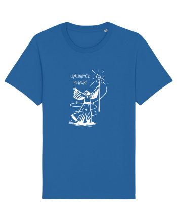 Cool Wizard Doing Magic - Unlimited Power! Royal Blue