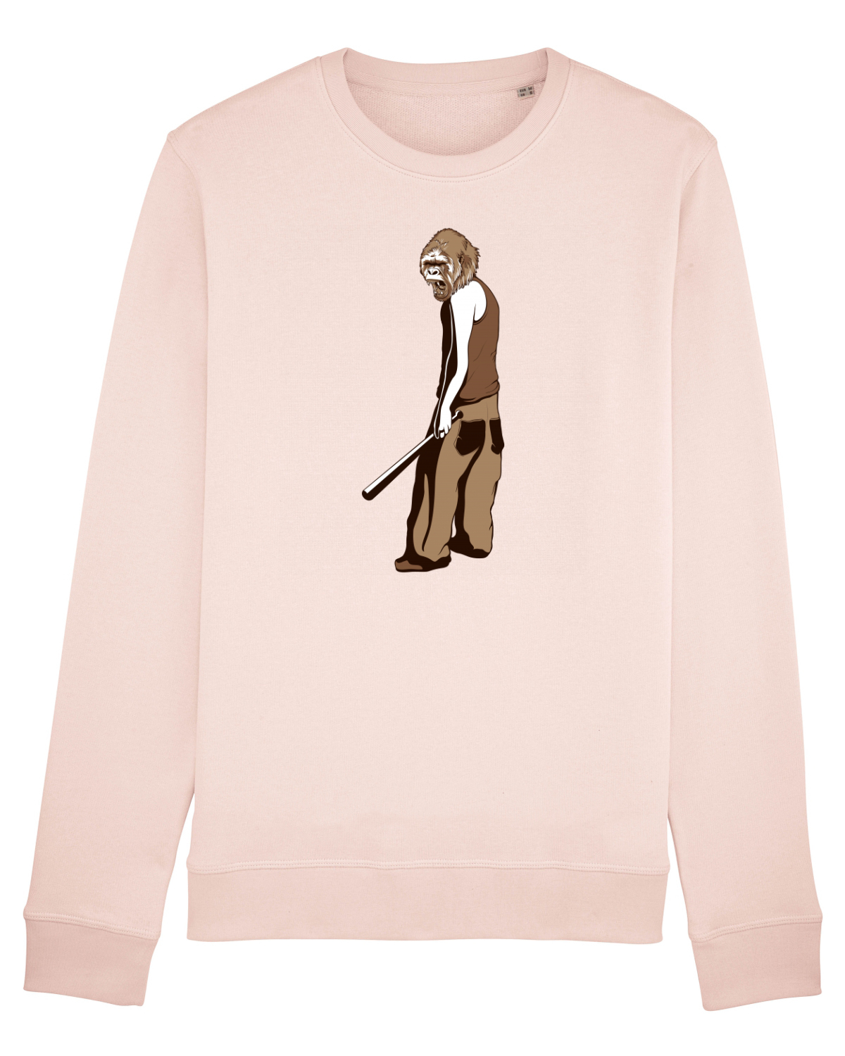 Bluză mânecă lungă Unisex Rise Candy Pink