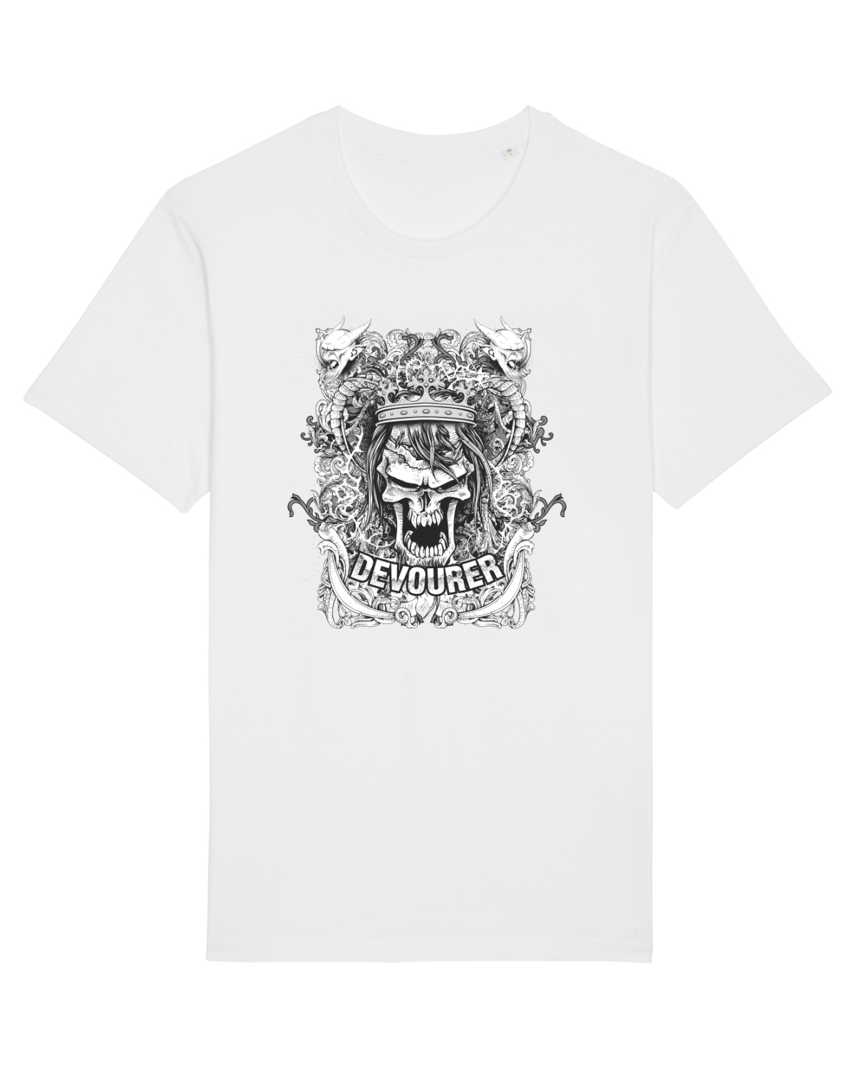Tricou mânecă scurtă Unisex Rocker White